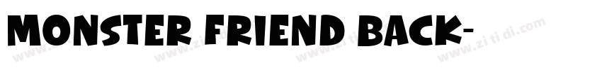 Monster Friend Back字体转换